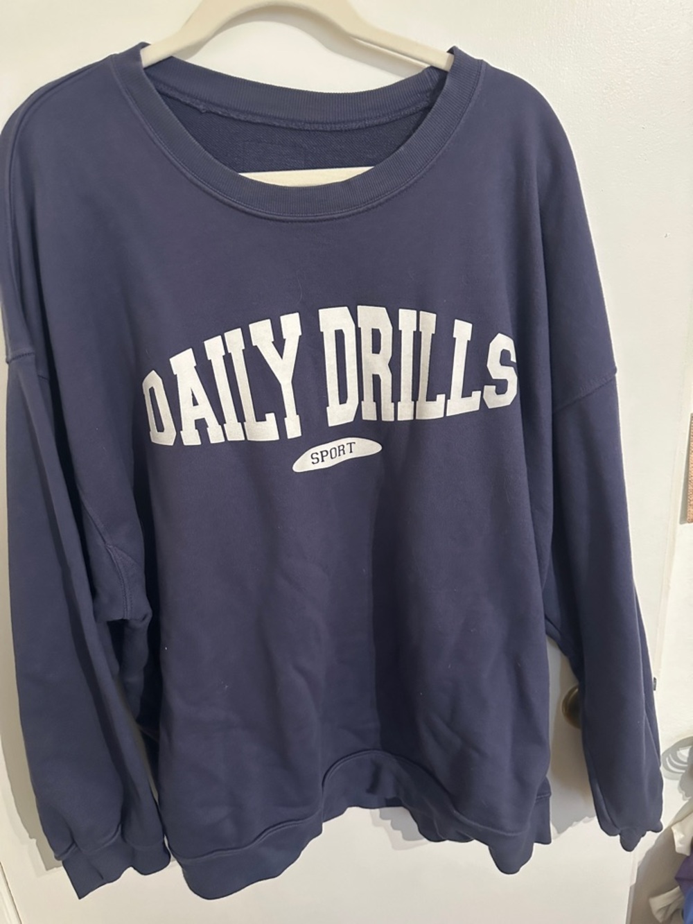 Daily Drills Sport Navy Crewneck